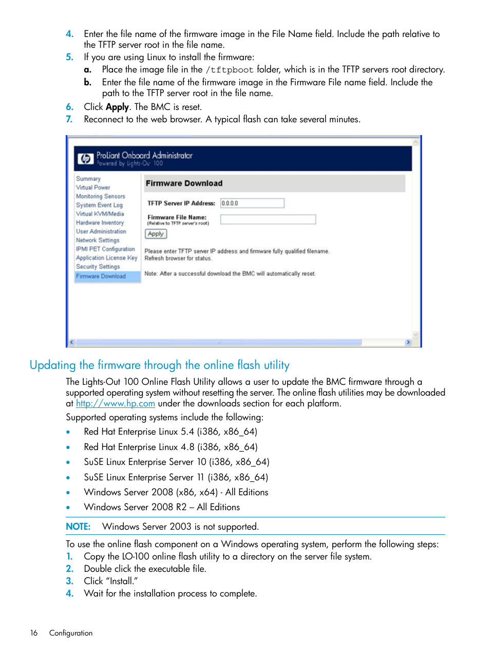 HP Lights-Out 100 Remote Management User Manual | Page 16 / 60