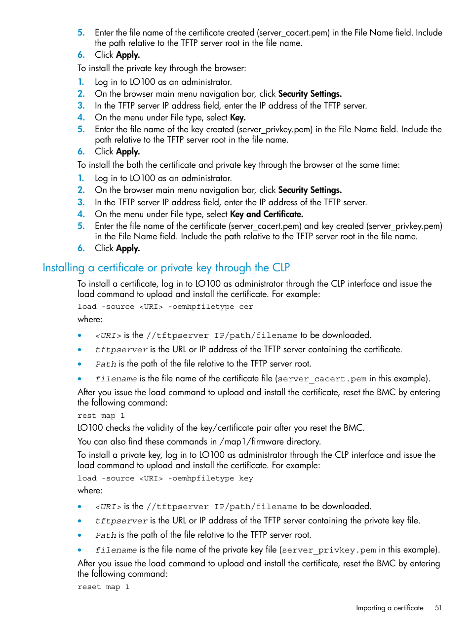 HP Lights-Out 100 Remote Management User Manual | Page 51 / 60