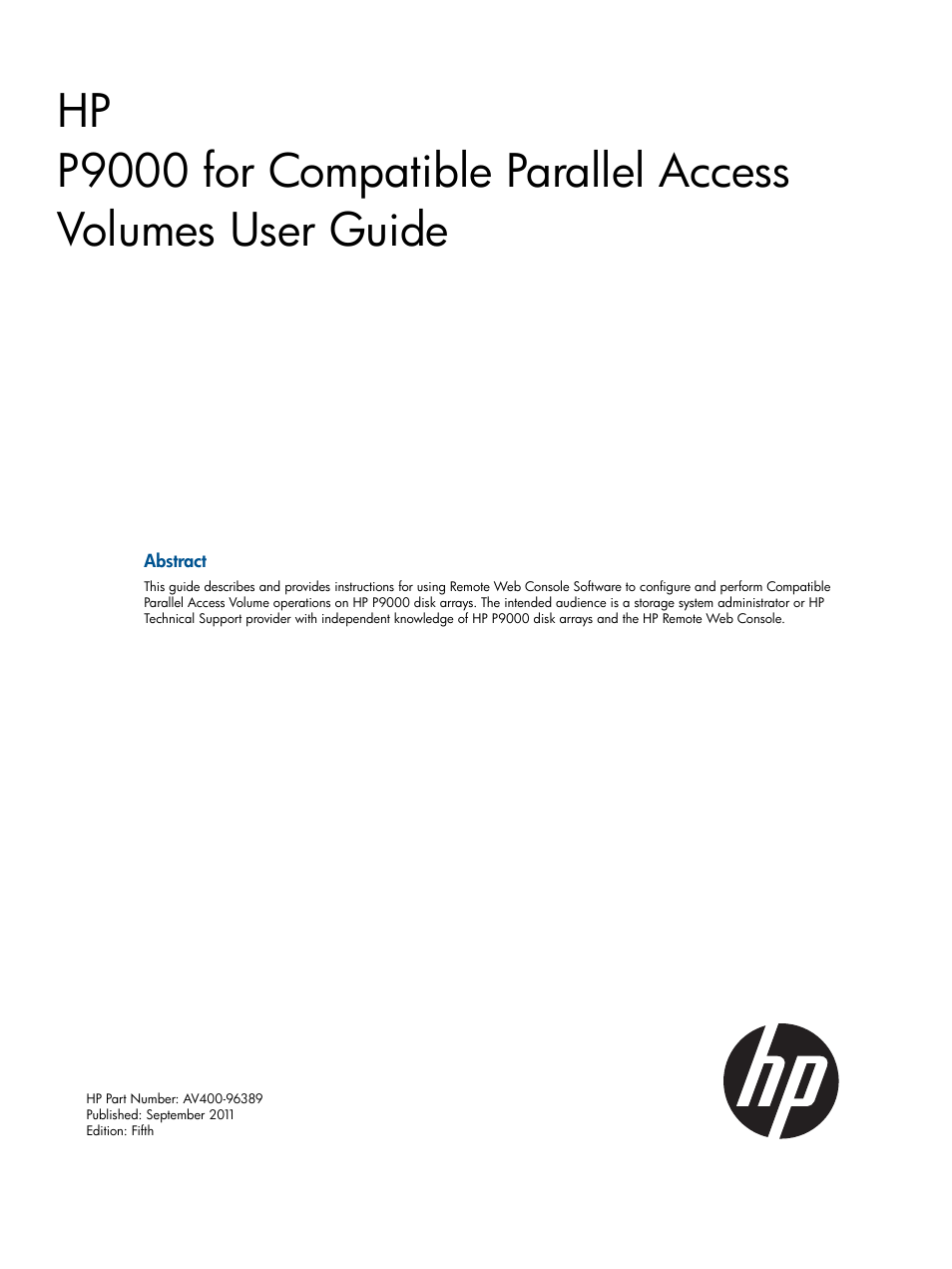 HP XP P9000 for Compatible PAV Software Licenses User Manual | 36 pages
