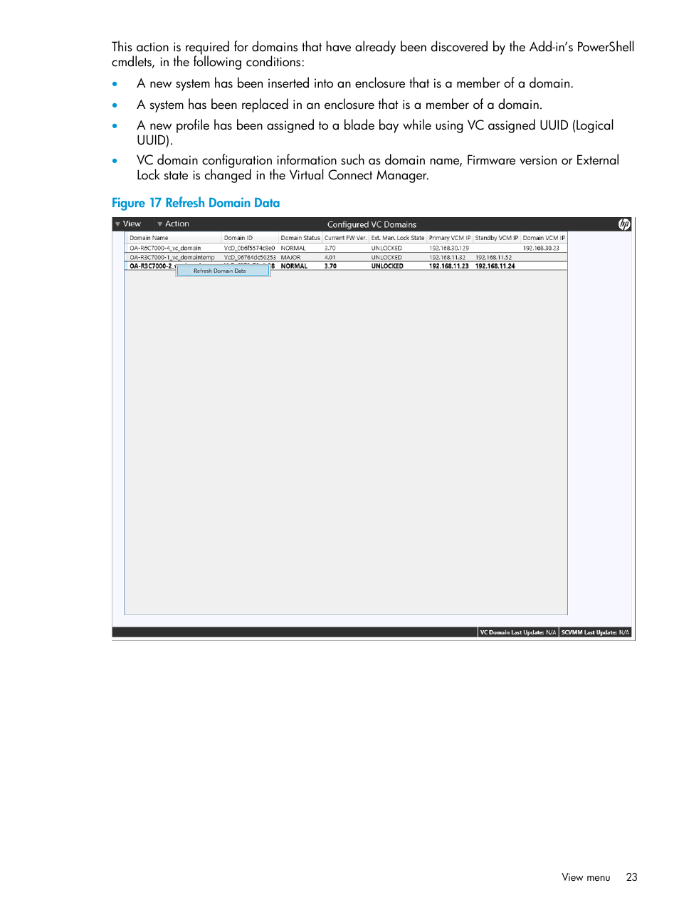 HP OneView for Microsoft System Center User Manual | Page 23 / 35