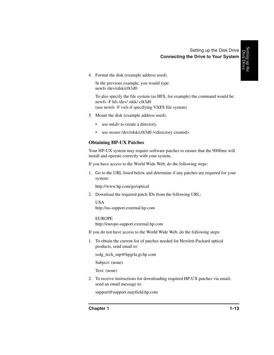 Obtaining hp-ux patches | HP Optical Jukeboxes User Manual | Page 25 / 77