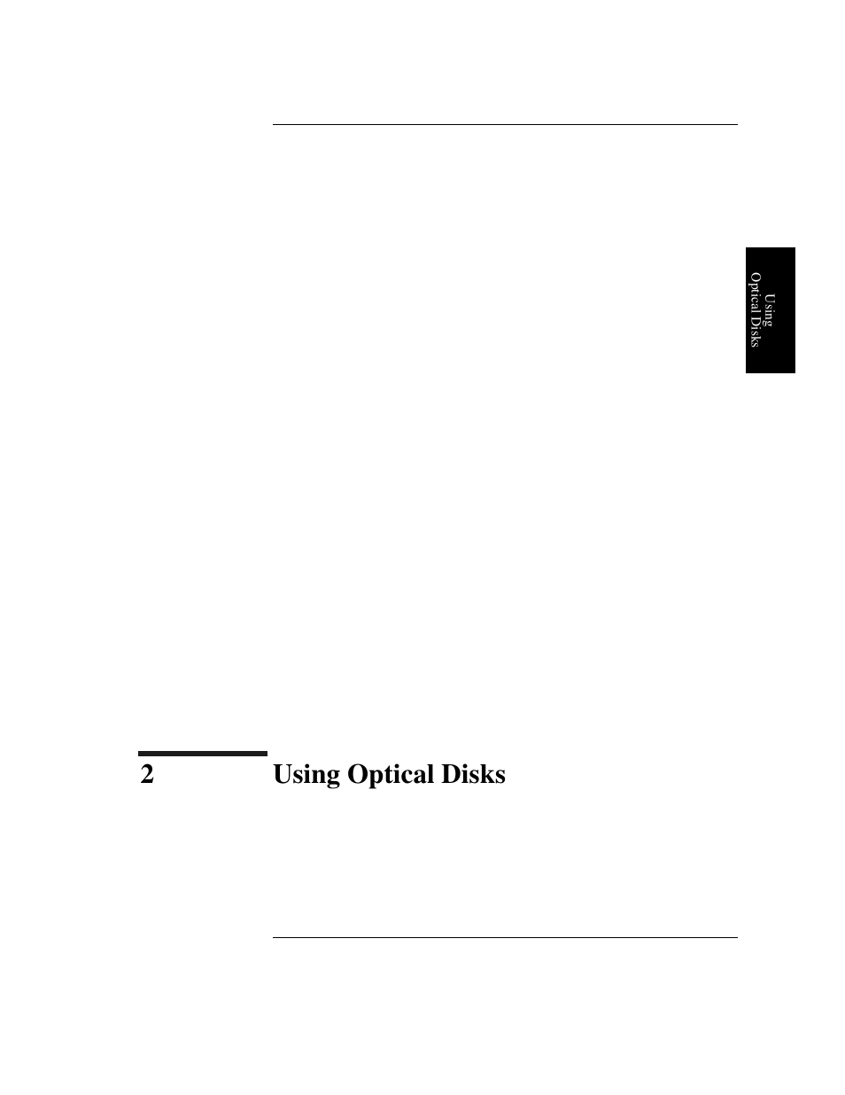 2 using optical disks, Using optical disks, 2using optical disks | HP Optical Jukeboxes User Manual | Page 29 / 77