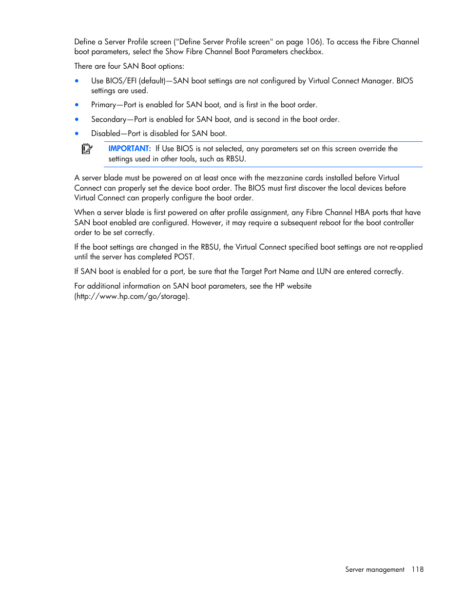 HP Virtual Connect Flex-10 10Gb Ethernet Module for c-Class BladeSystem User Manual | Page 118 / 169