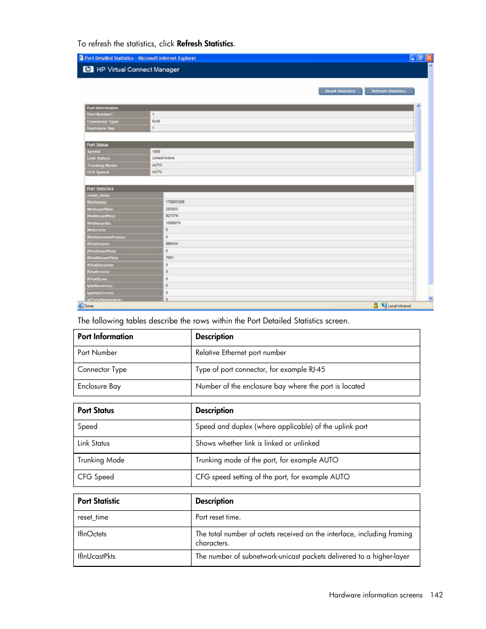 HP Virtual Connect Flex-10 10Gb Ethernet Module for c-Class BladeSystem User Manual | Page 142 / 169