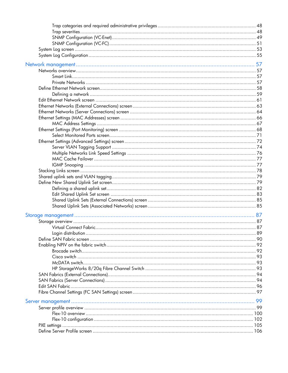 HP Virtual Connect Flex-10 10Gb Ethernet Module for c-Class BladeSystem User Manual | Page 4 / 169