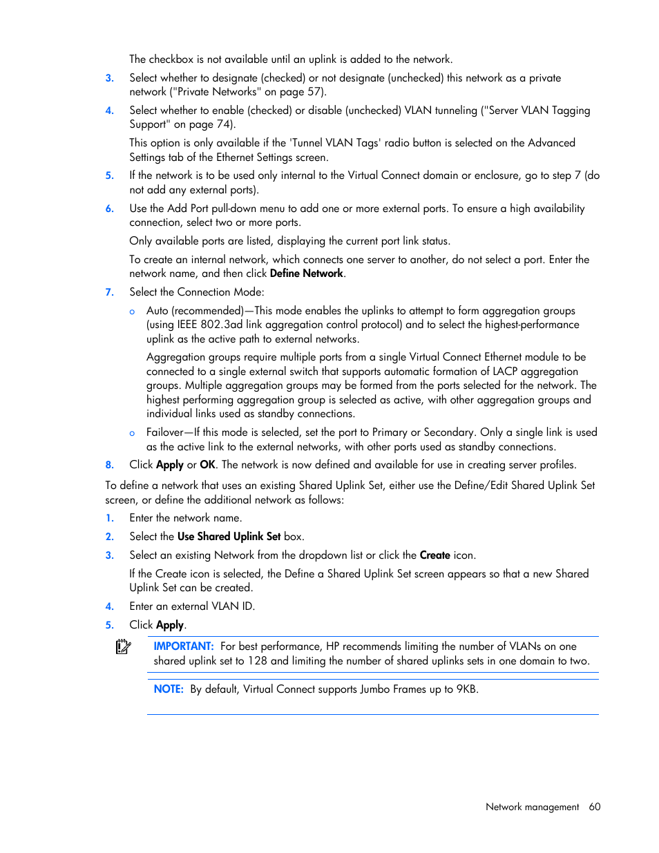 HP Virtual Connect Flex-10 10Gb Ethernet Module for c-Class BladeSystem User Manual | Page 60 / 169