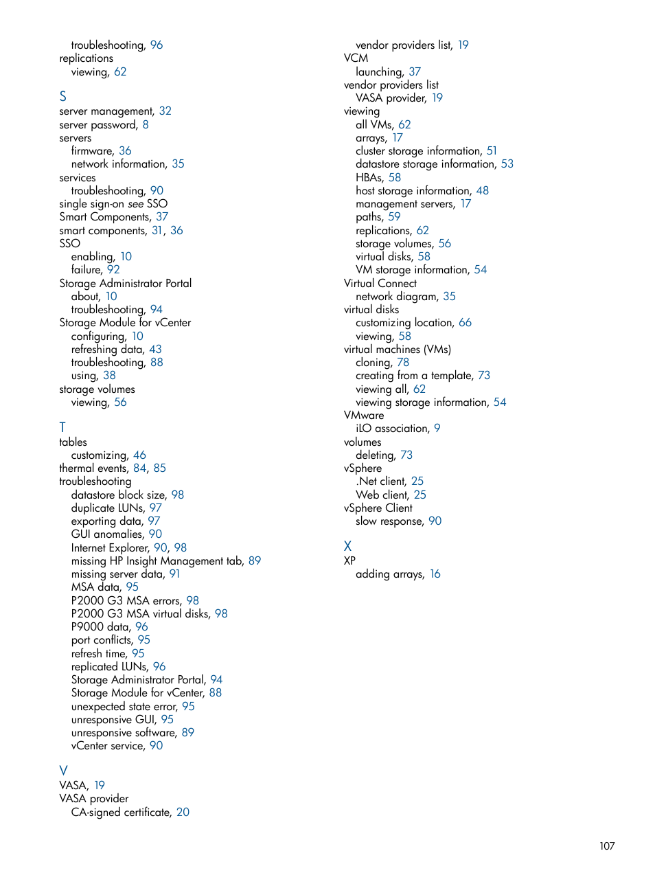 HP OneView for VMware vCenter User Manual | Page 107 / 107