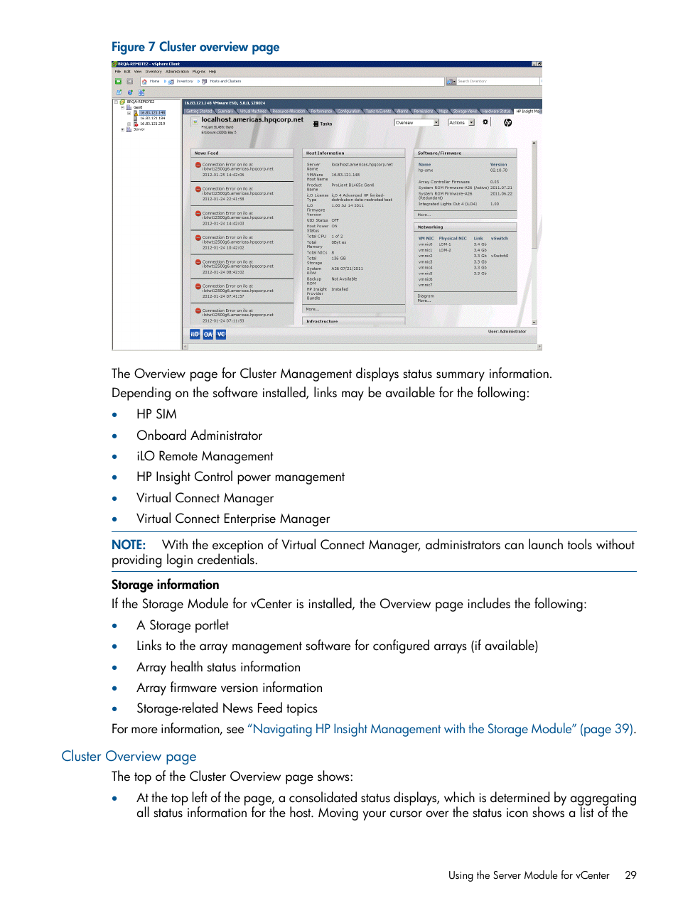 HP OneView for VMware vCenter User Manual | Page 29 / 107