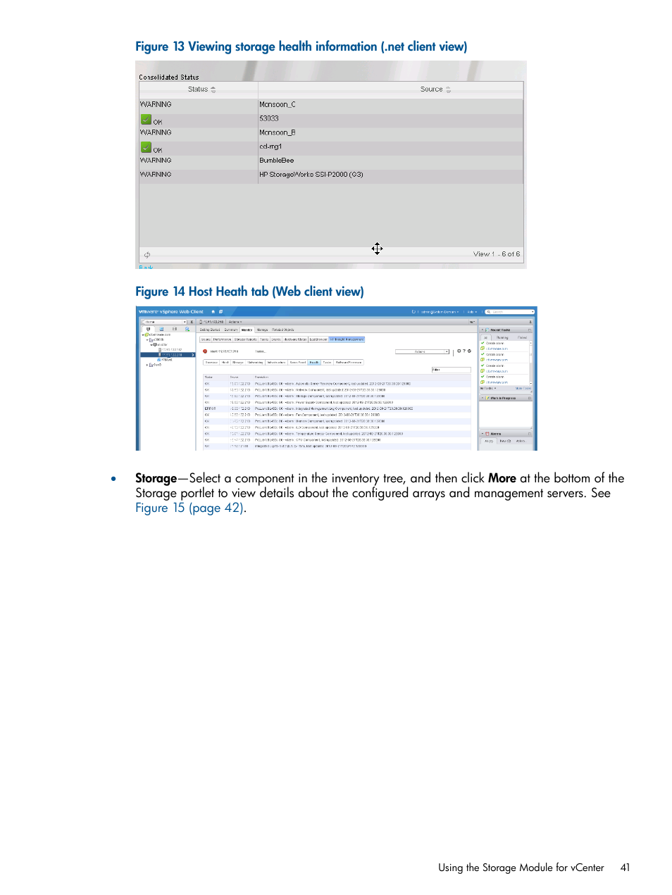 HP OneView for VMware vCenter User Manual | Page 41 / 107