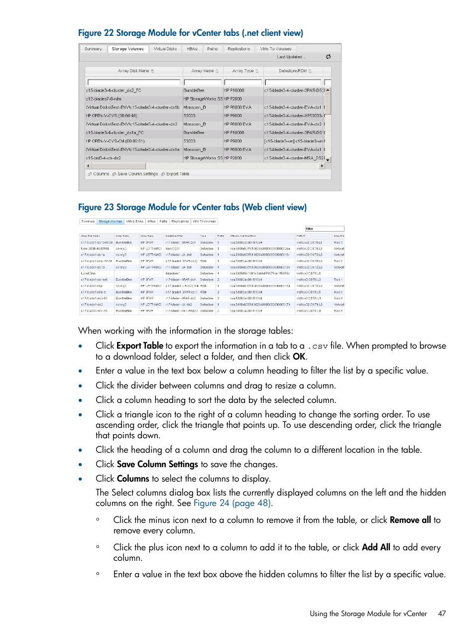 HP OneView for VMware vCenter User Manual | Page 47 / 107