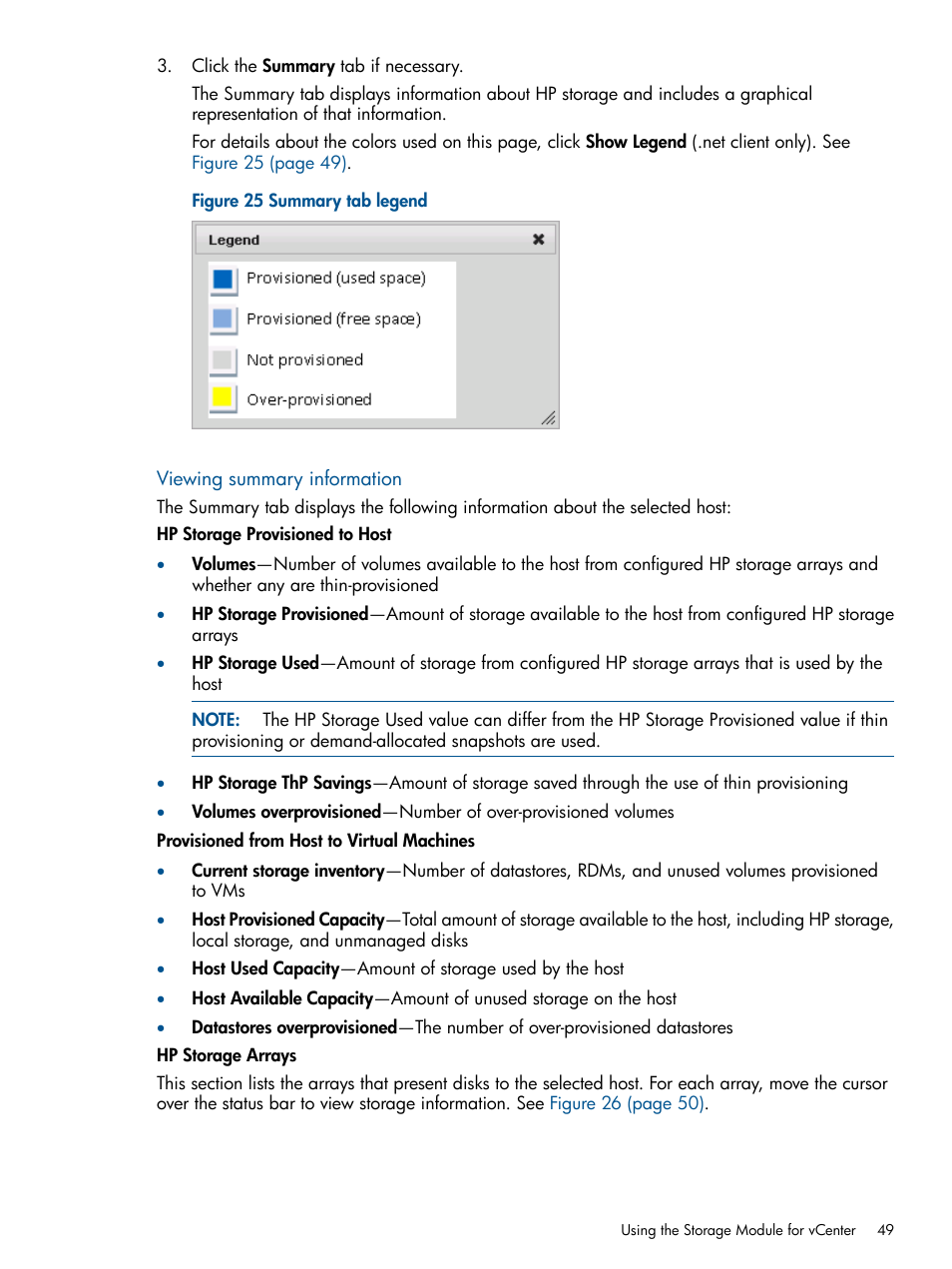 HP OneView for VMware vCenter User Manual | Page 49 / 107