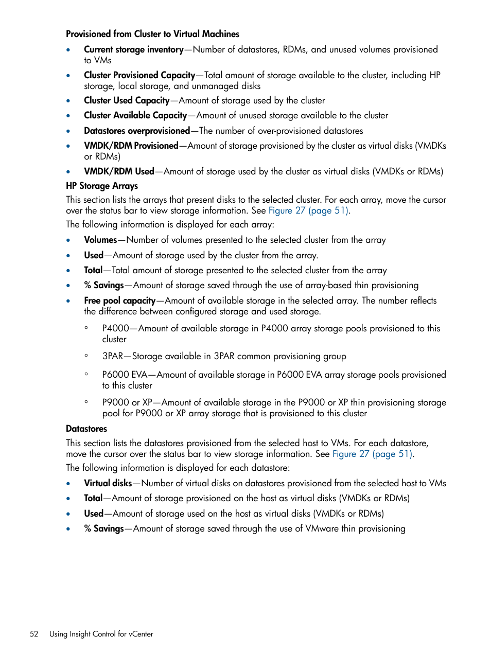 HP OneView for VMware vCenter User Manual | Page 52 / 107