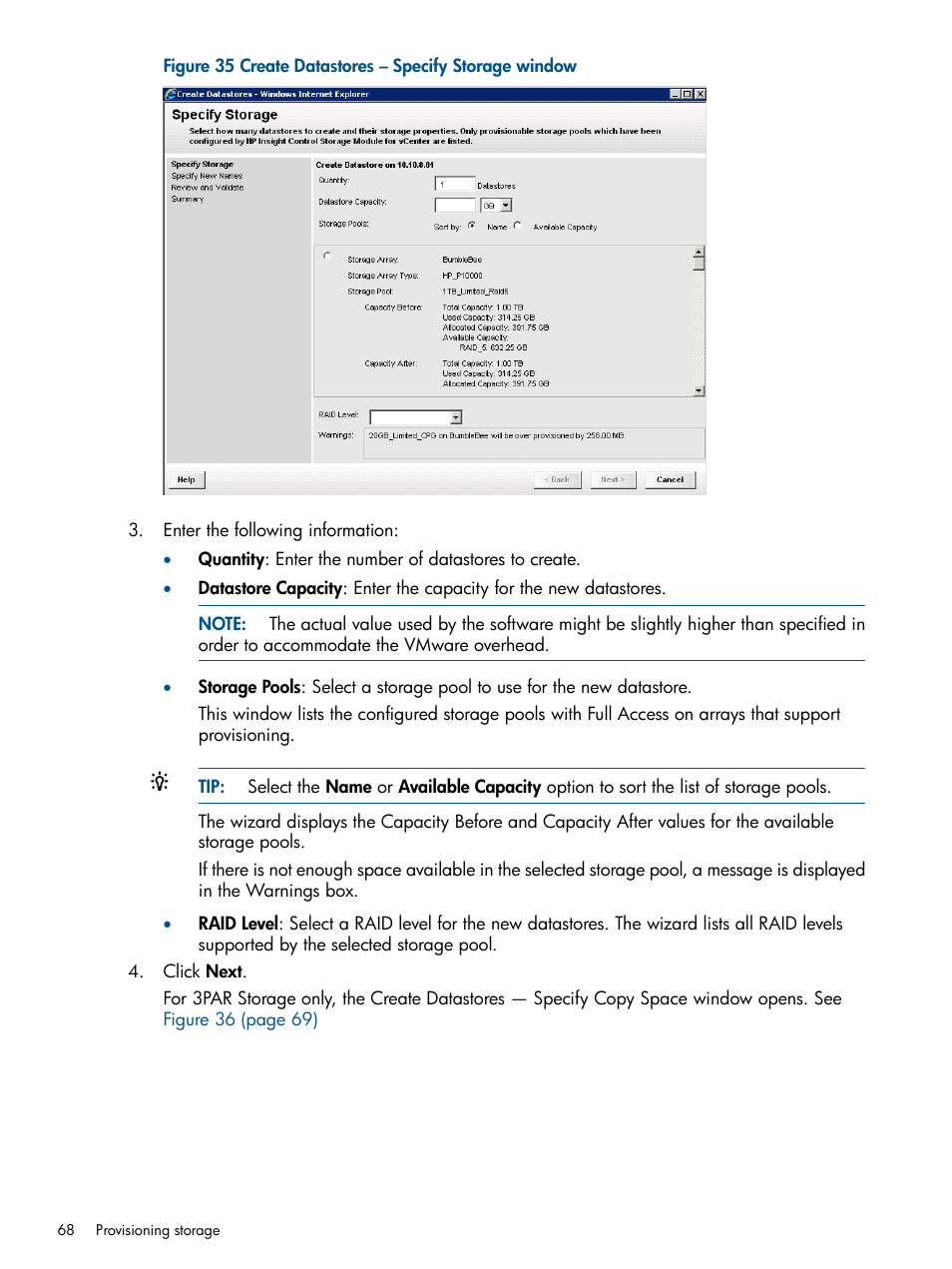 HP OneView for VMware vCenter User Manual | Page 68 / 107