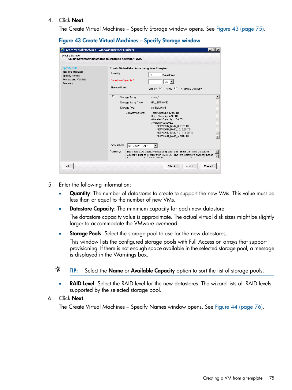 HP OneView for VMware vCenter User Manual | Page 75 / 107