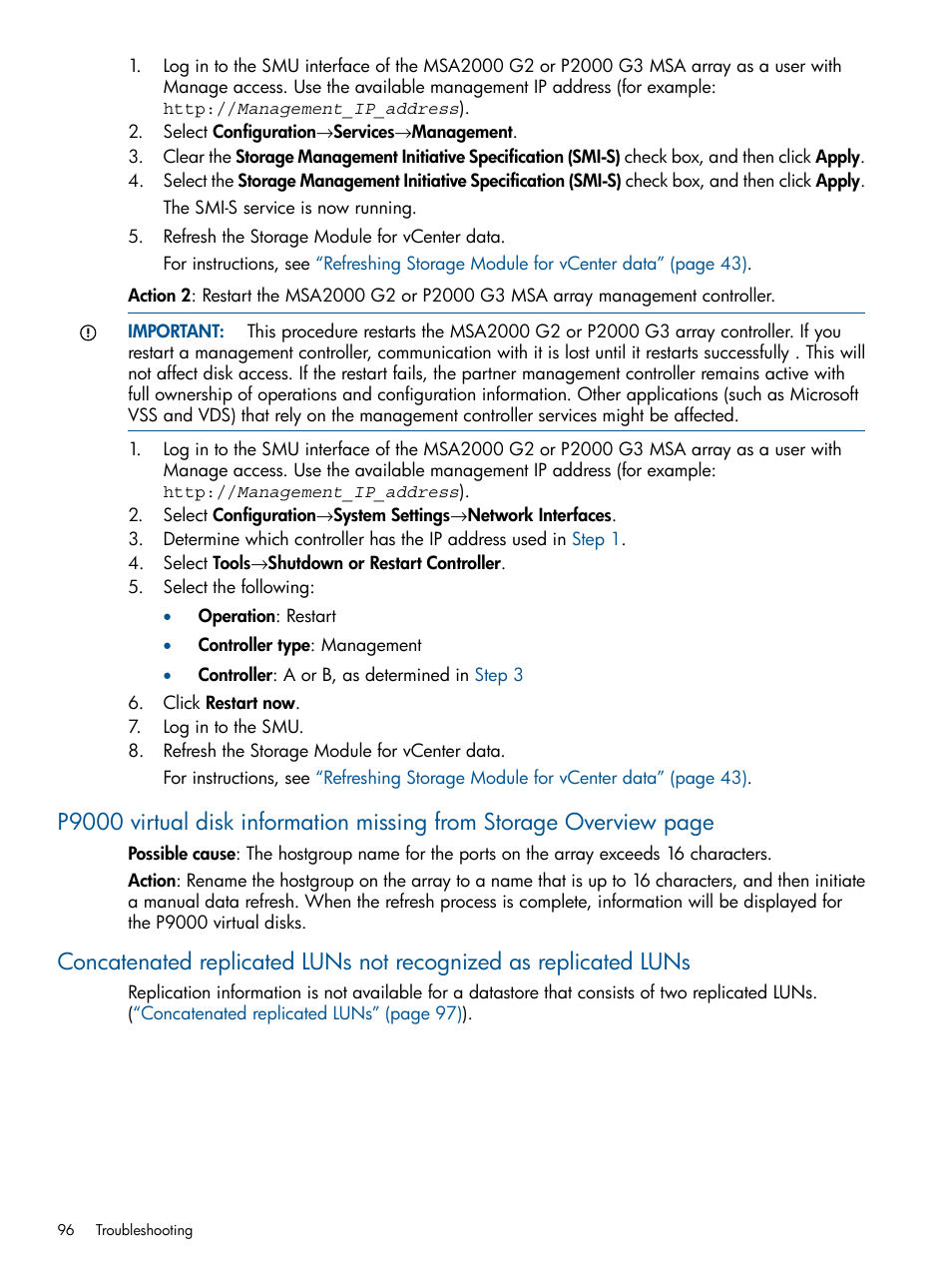 HP OneView for VMware vCenter User Manual | Page 96 / 107