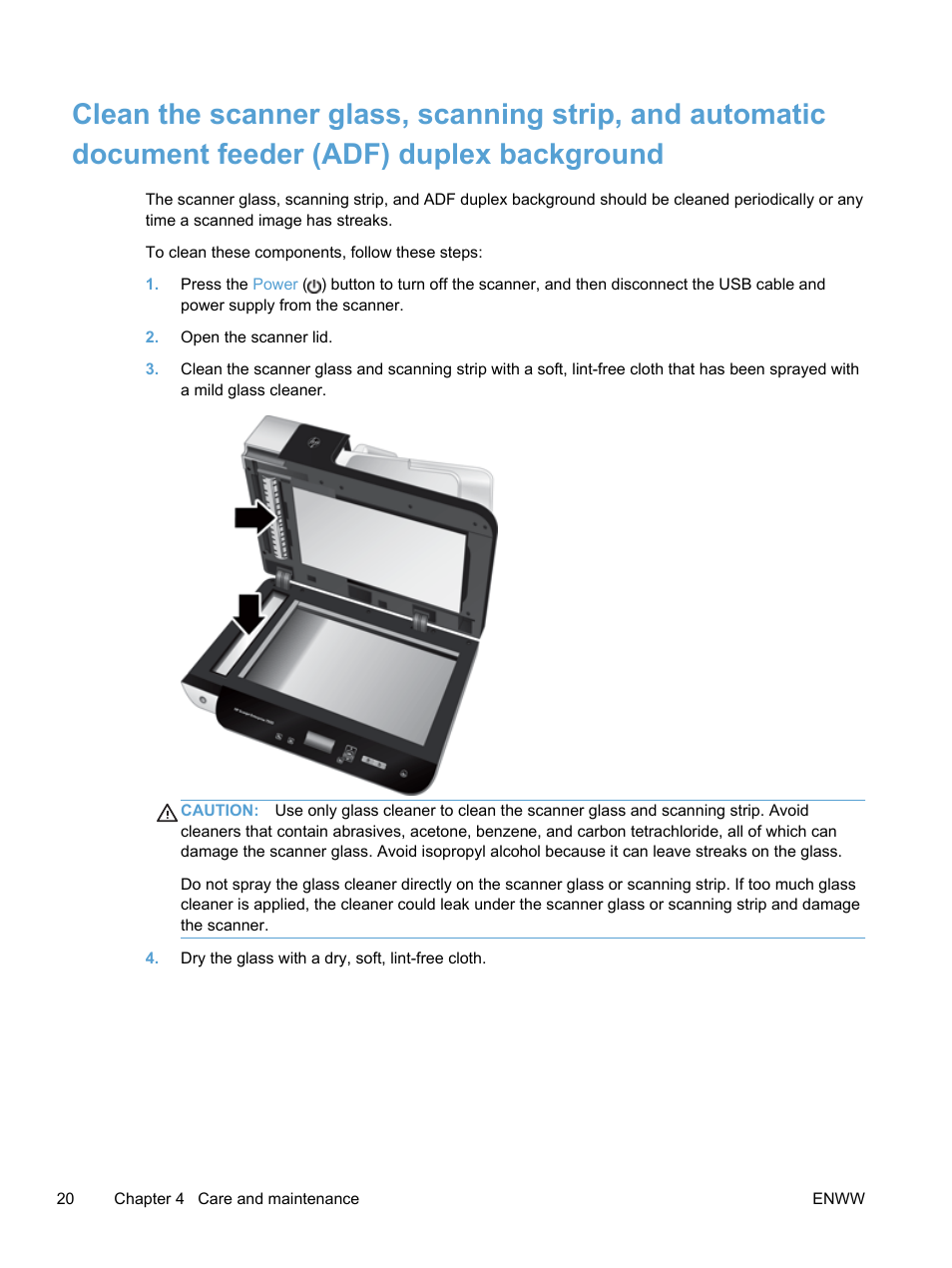 HP Scanjet Enterprise 7500 Flatbed Scanner User Manual | Page 26 / 62