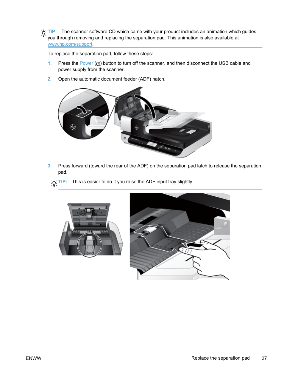 HP Scanjet Enterprise 7500 Flatbed Scanner User Manual | Page 33 / 62