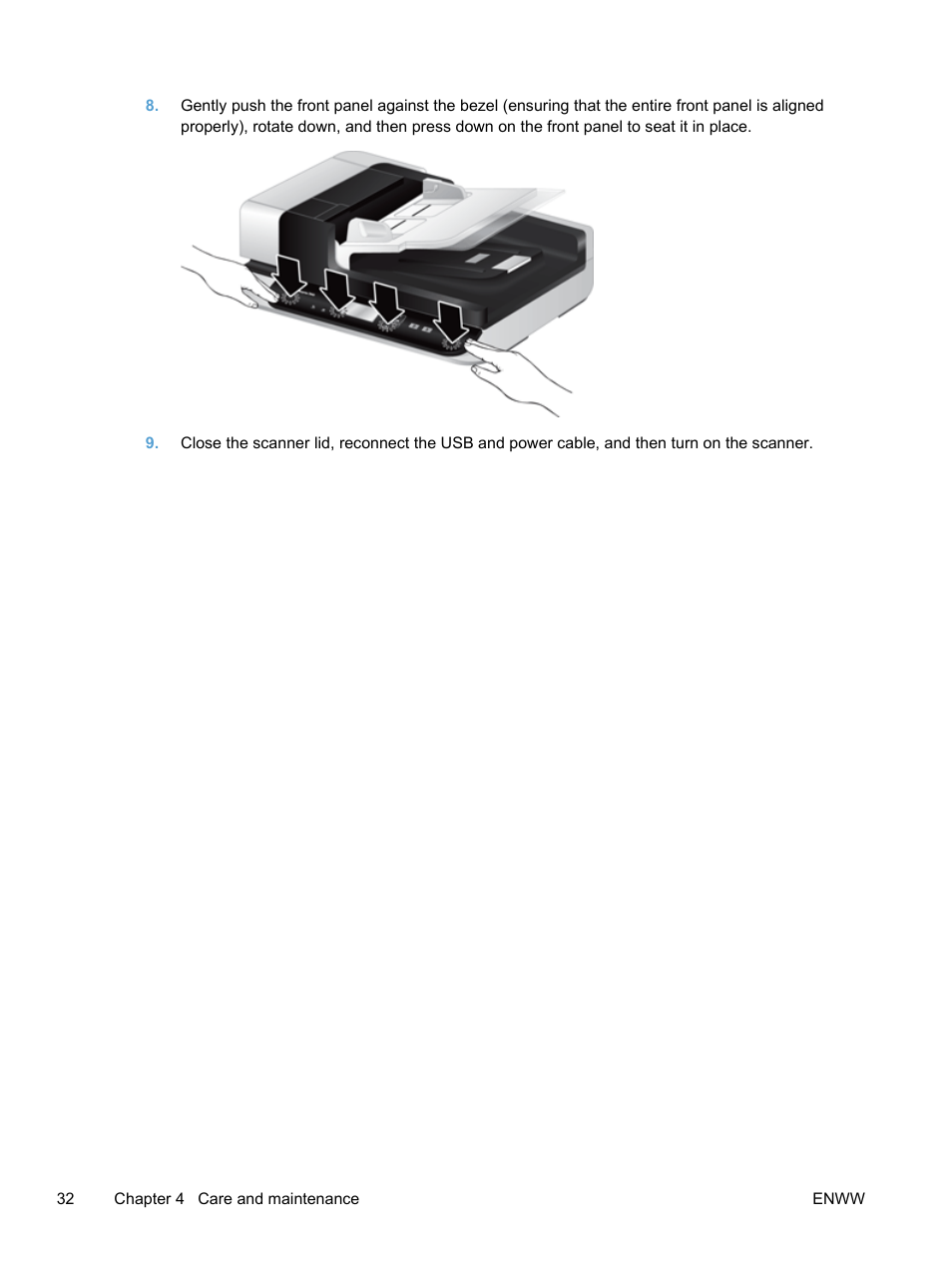 HP Scanjet Enterprise 7500 Flatbed Scanner User Manual | Page 38 / 62