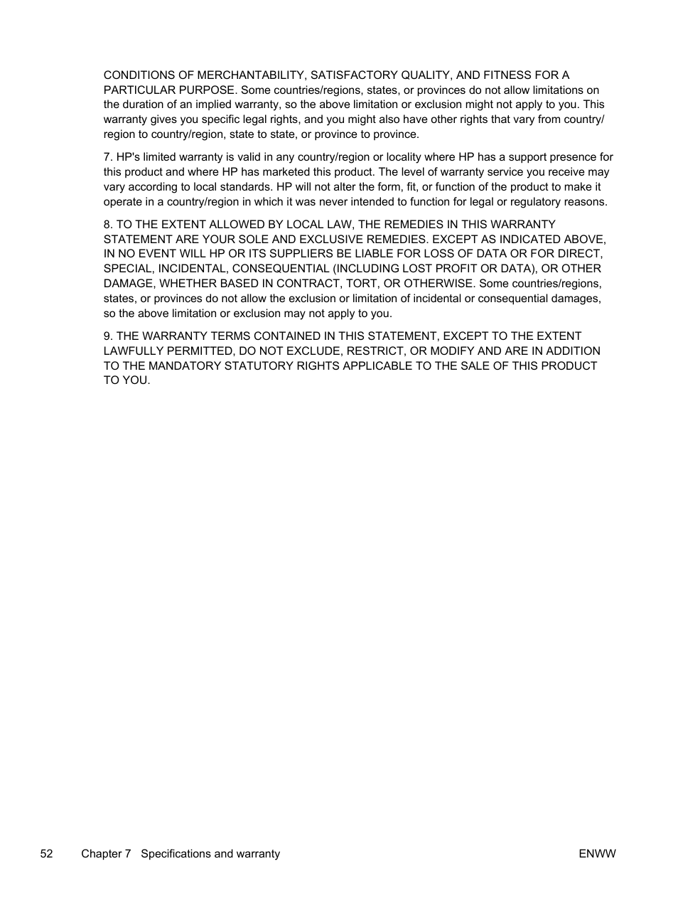 HP Scanjet Enterprise 7500 Flatbed Scanner User Manual | Page 58 / 62