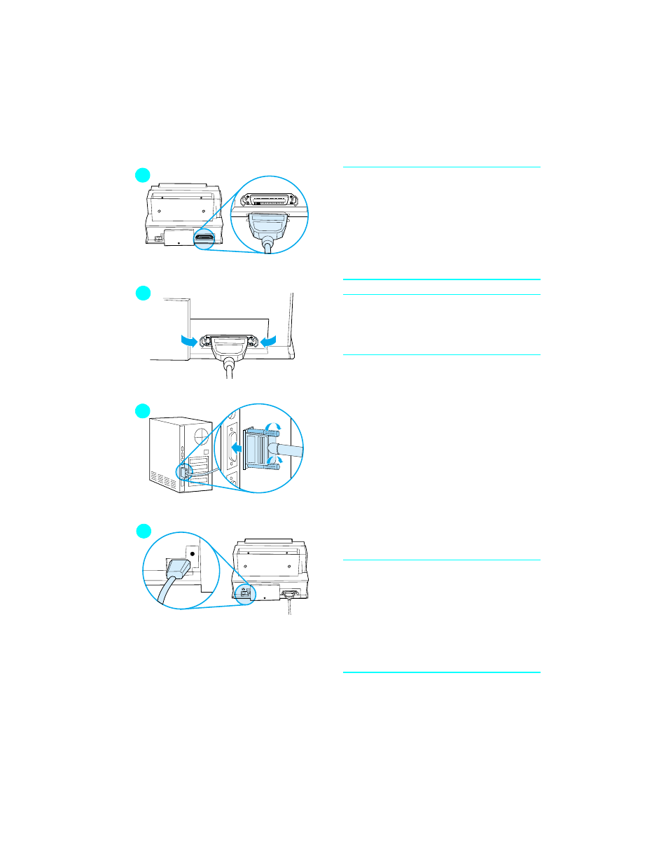 Menghubungkan kabel printer | HP LaserJet 6L Pro Printer User Manual | Page 99 / 178