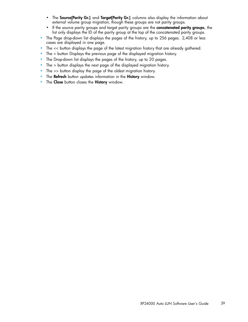 HP XP20000XP24000 Disk Array User Manual | Page 39 / 53