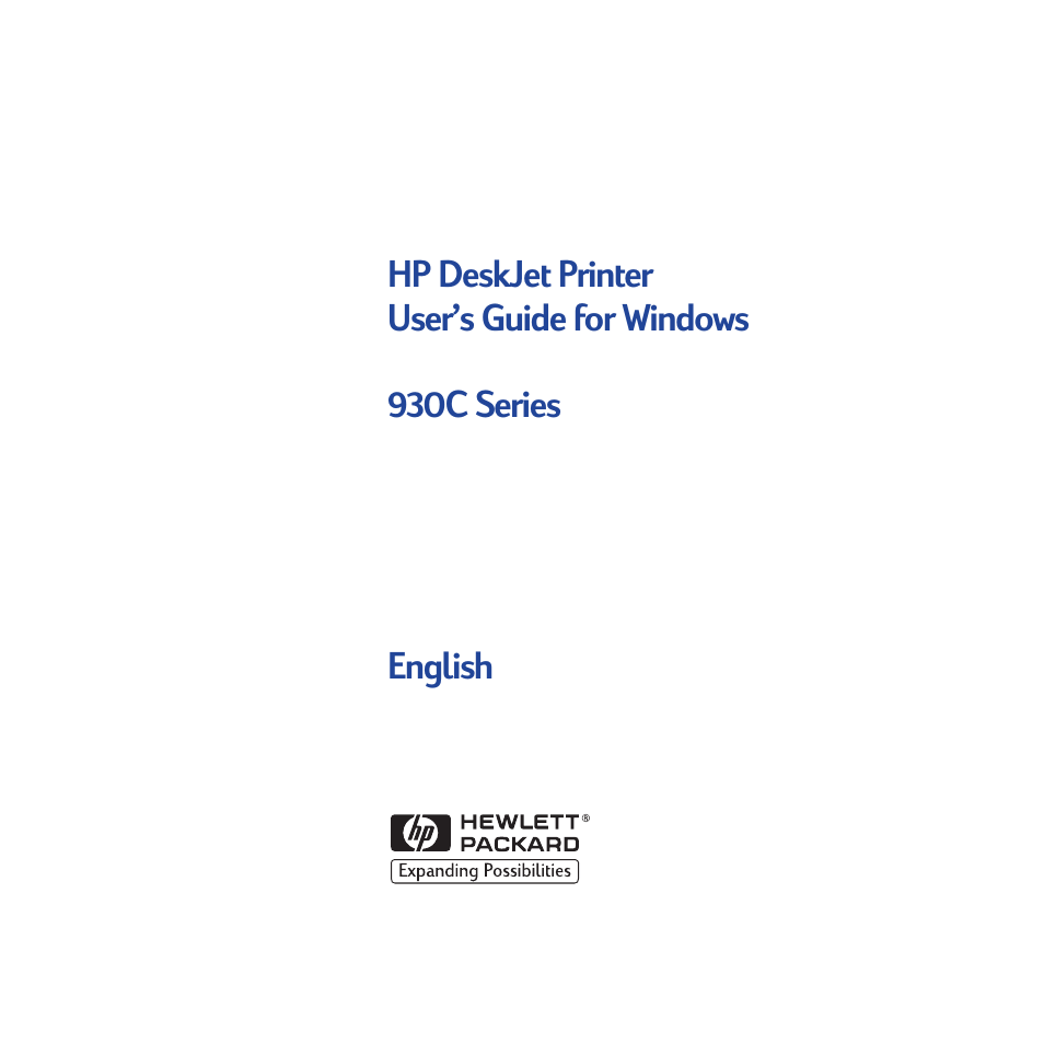 HP Deskjet 932c Printer User Manual | 74 pages