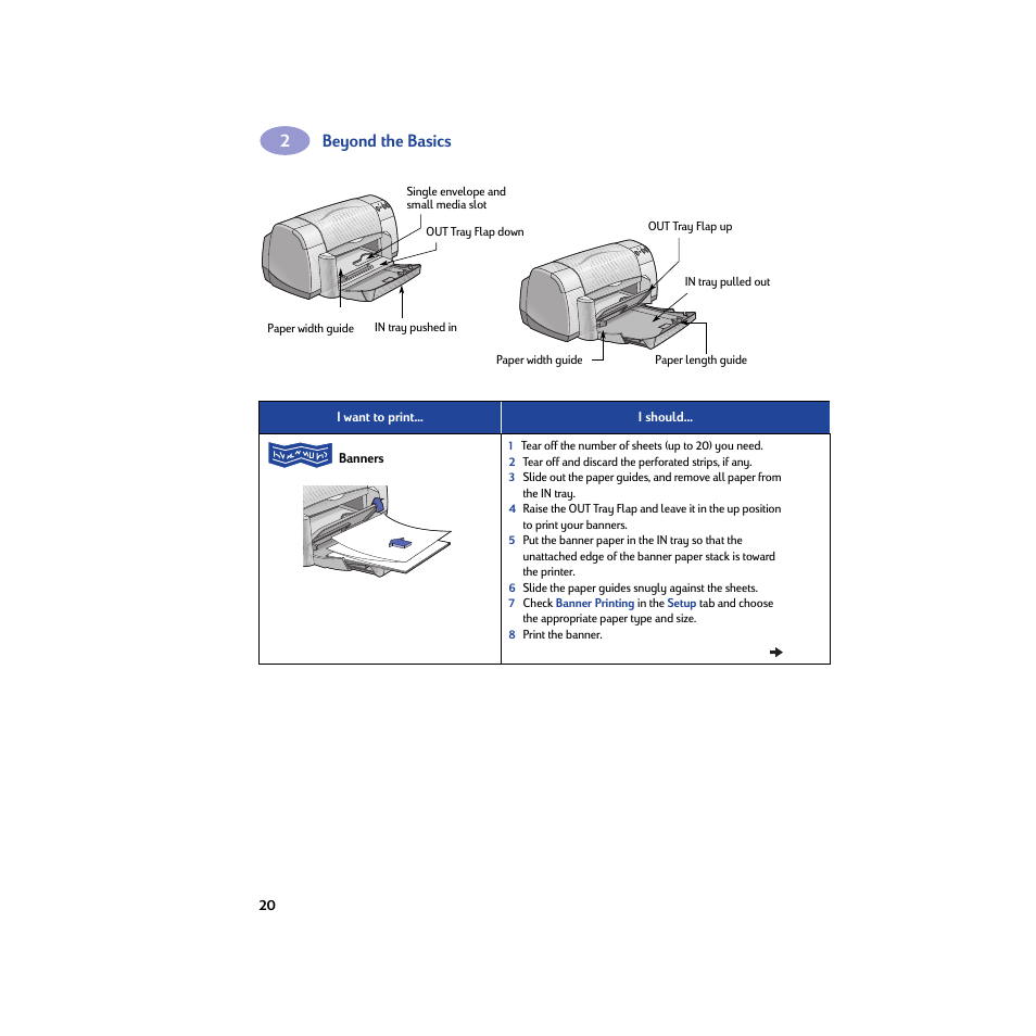 Beyond the basics | HP Deskjet 932c Printer User Manual | Page 26 / 74