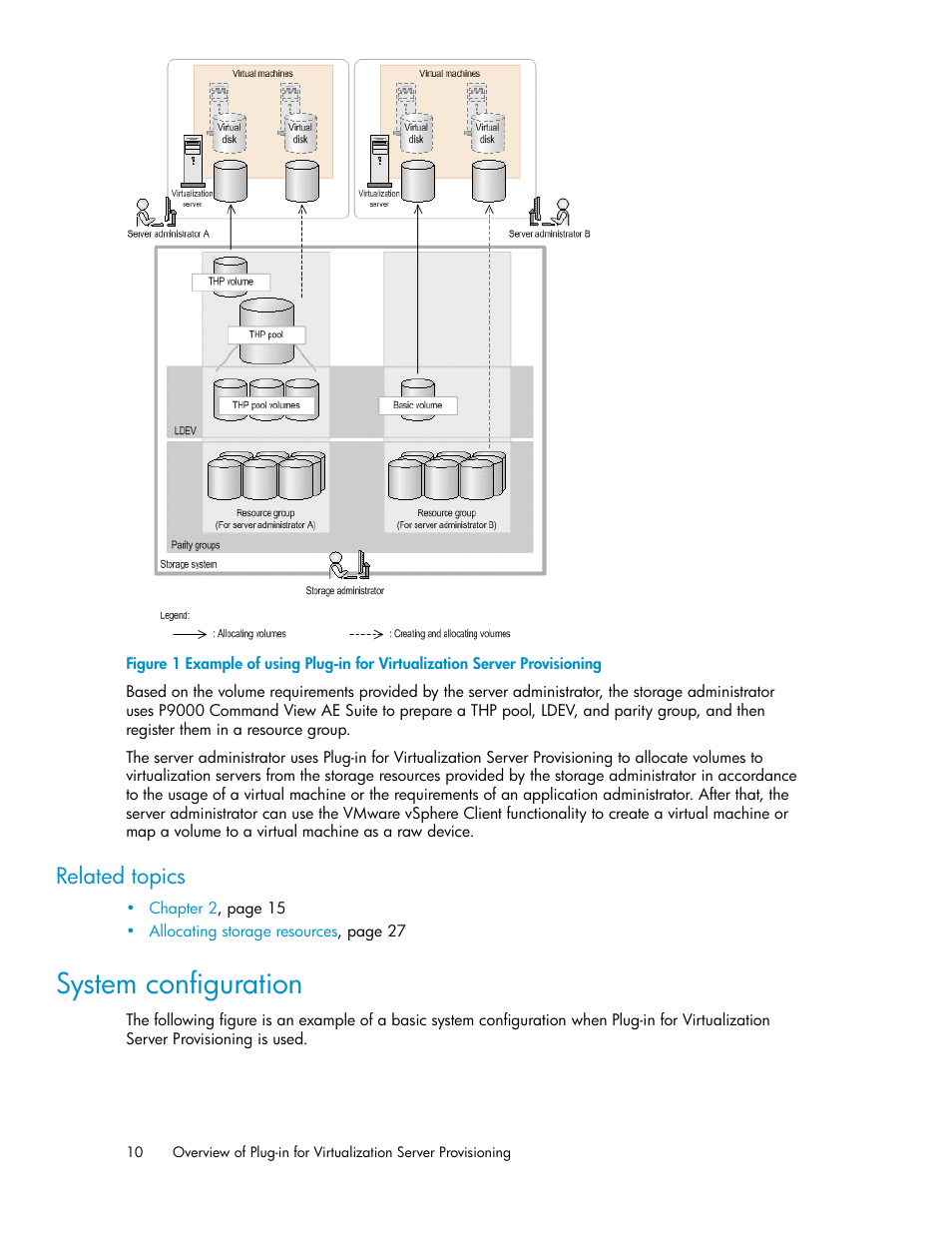 System configuration, Related topics | HP XP Array Manager Software User Manual | Page 10 / 46