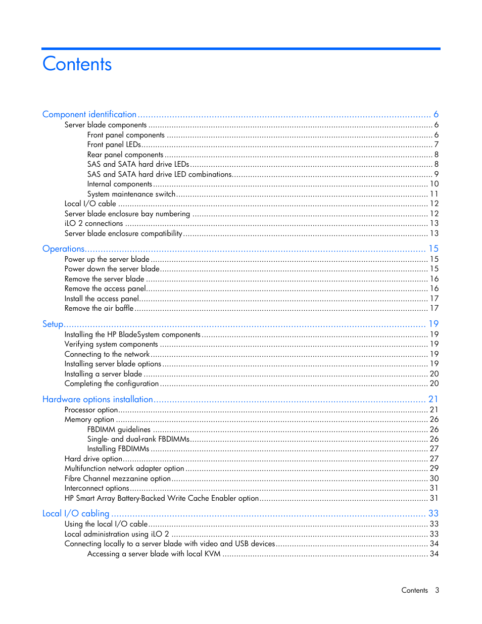 HP ProLiant BL20p G4 Server-Blade User Manual | Page 3 / 91