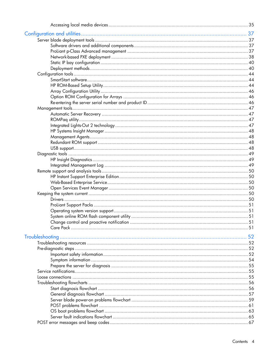 HP ProLiant BL20p G4 Server-Blade User Manual | Page 4 / 91