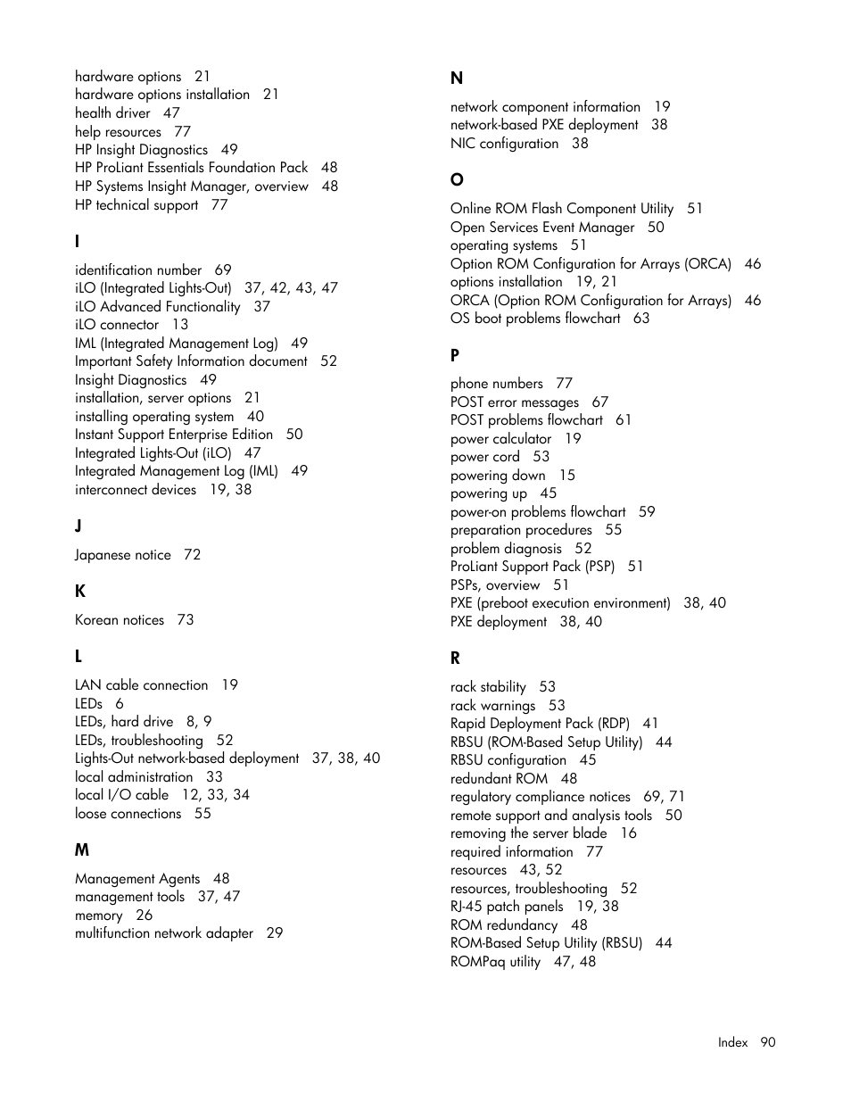 HP ProLiant BL20p G4 Server-Blade User Manual | Page 90 / 91