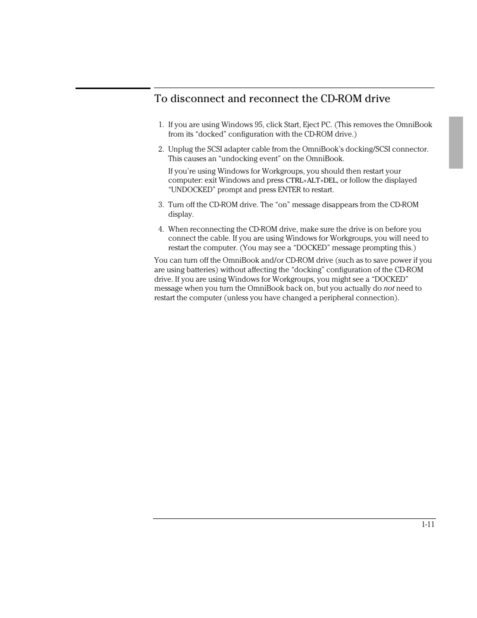 HP OmniBook 800 Notebook PC User Manual | Page 11 / 21