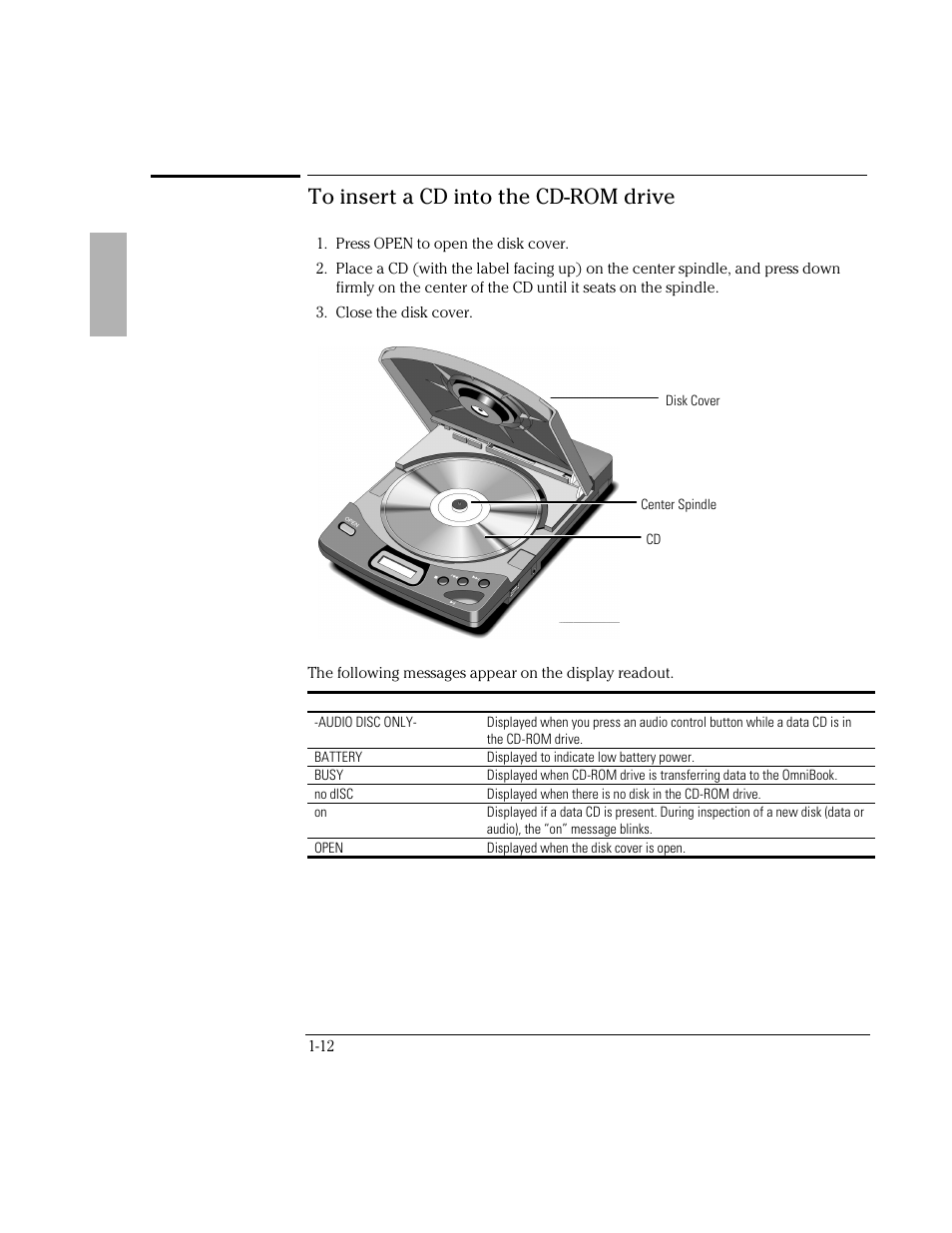 HP OmniBook 800 Notebook PC User Manual | Page 12 / 21