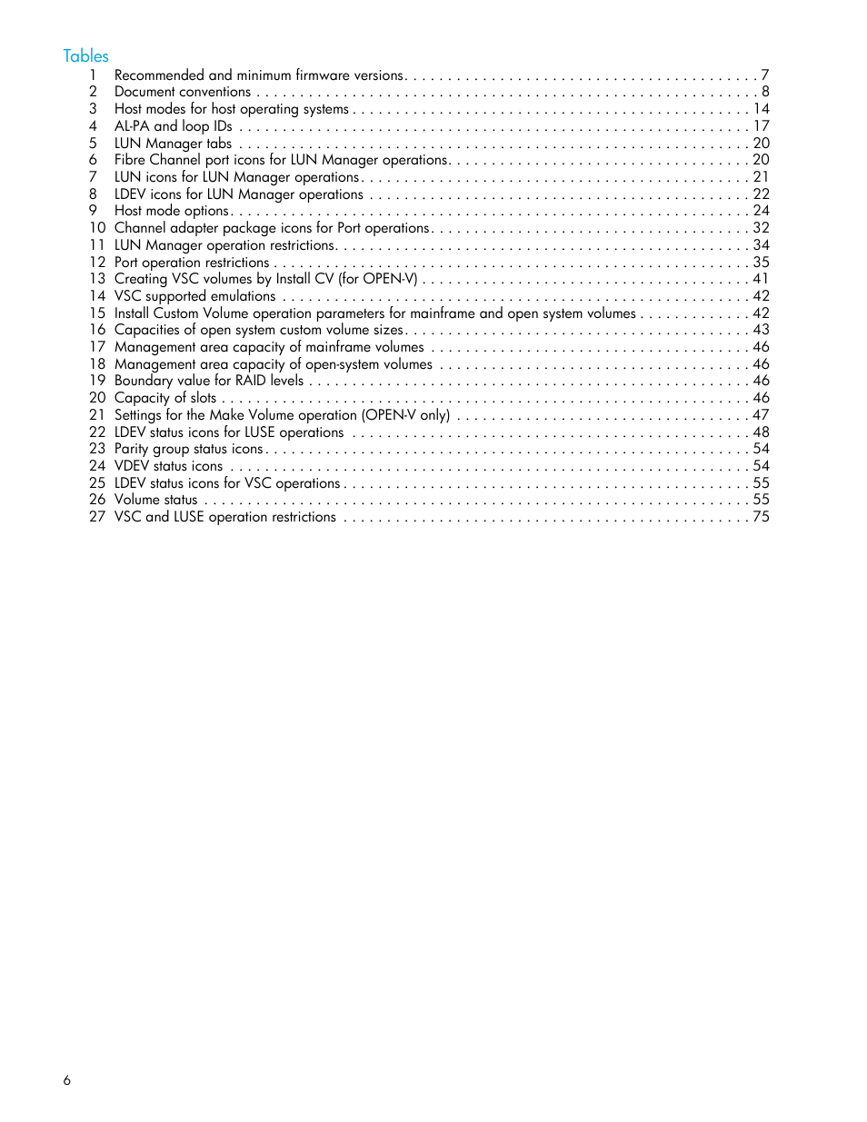 HP XP LUN Configuration and Security Manager Software User Manual | Page 6 / 84