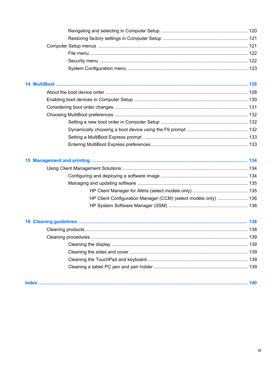 HP 421 Notebook-PC User Manual | Page 11 / 157