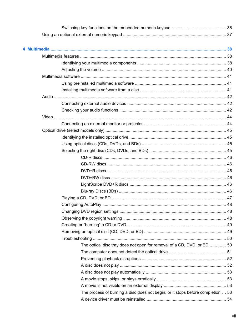 HP 421 Notebook-PC User Manual | Page 7 / 157