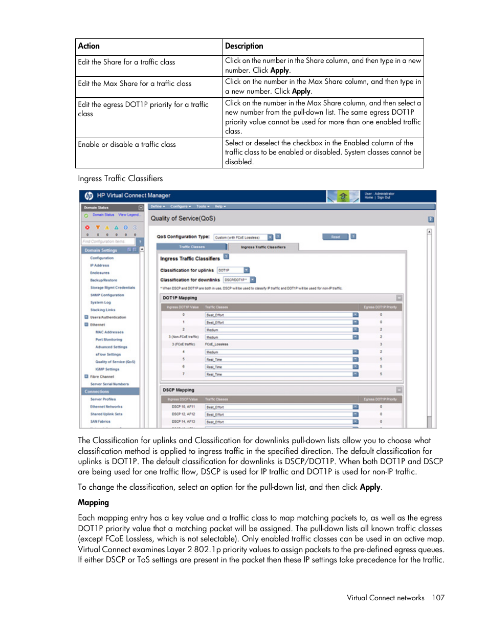 HP Virtual Connect 8Gb 20-port Fibre Channel Module for c-Class BladeSystem User Manual | Page 107 / 317