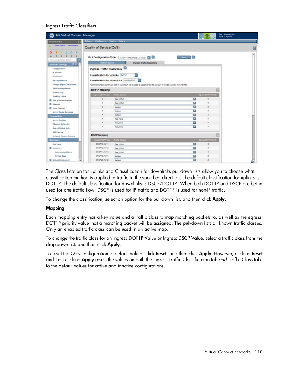 HP Virtual Connect 8Gb 20-port Fibre Channel Module for c-Class BladeSystem User Manual | Page 110 / 317