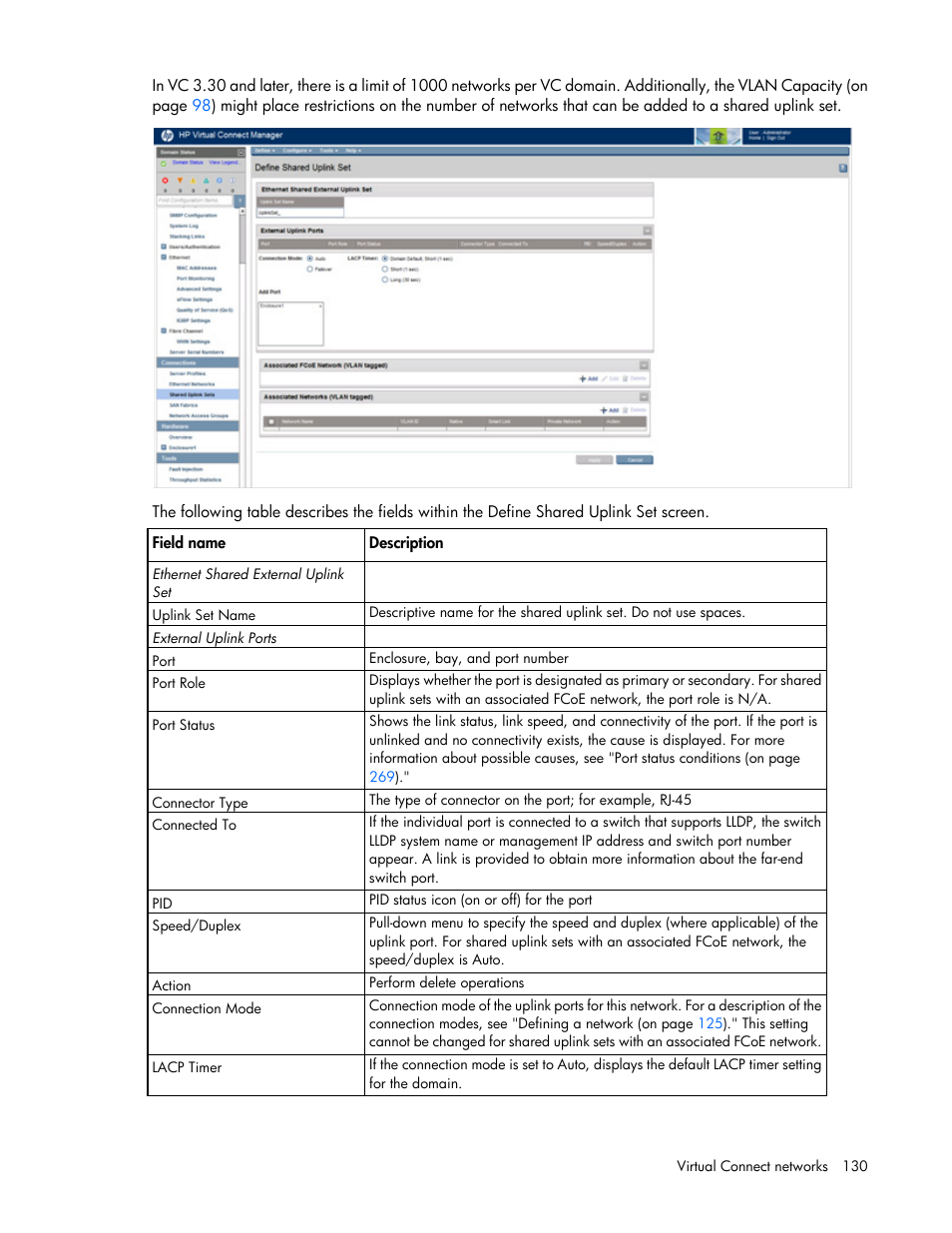 HP Virtual Connect 8Gb 20-port Fibre Channel Module for c-Class BladeSystem User Manual | Page 130 / 317