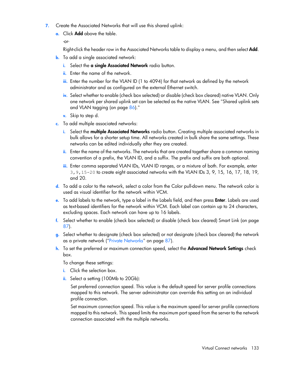 HP Virtual Connect 8Gb 20-port Fibre Channel Module for c-Class BladeSystem User Manual | Page 133 / 317