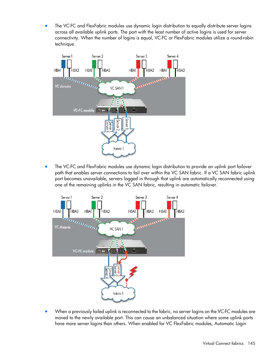 HP Virtual Connect 8Gb 20-port Fibre Channel Module for c-Class BladeSystem User Manual | Page 145 / 317