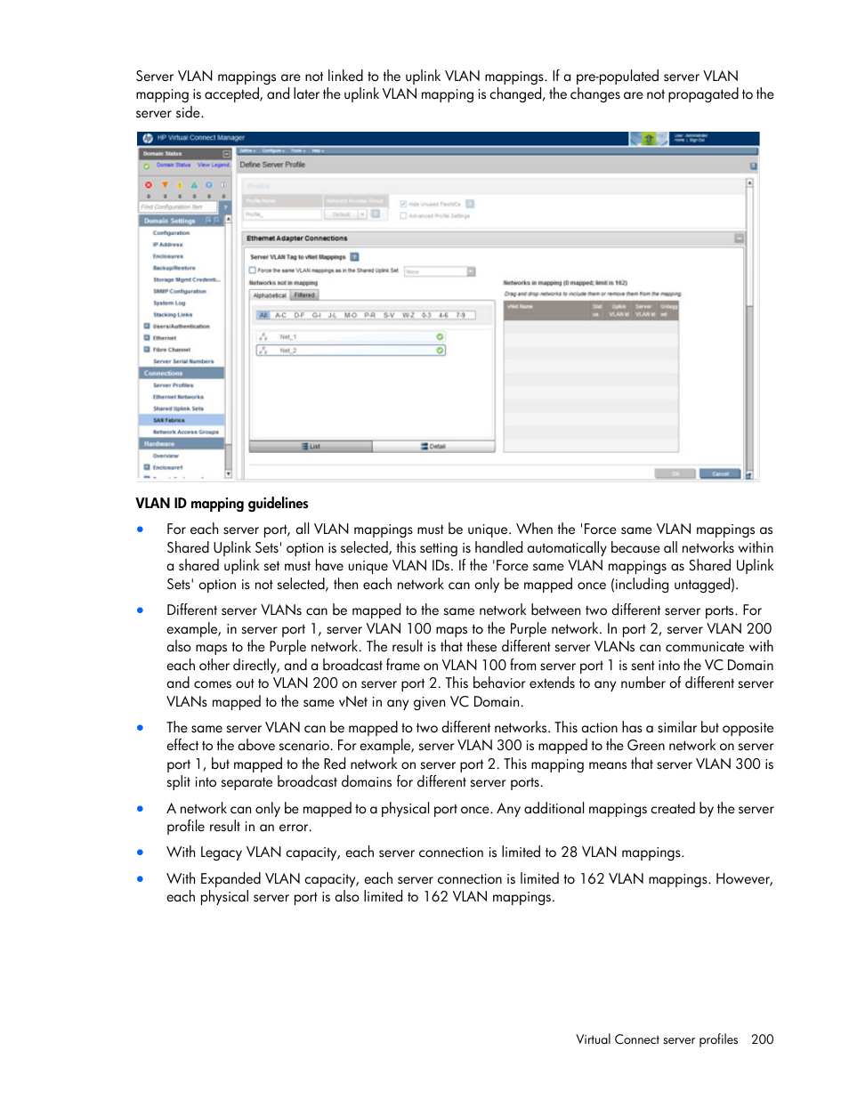HP Virtual Connect 8Gb 20-port Fibre Channel Module for c-Class BladeSystem User Manual | Page 200 / 317