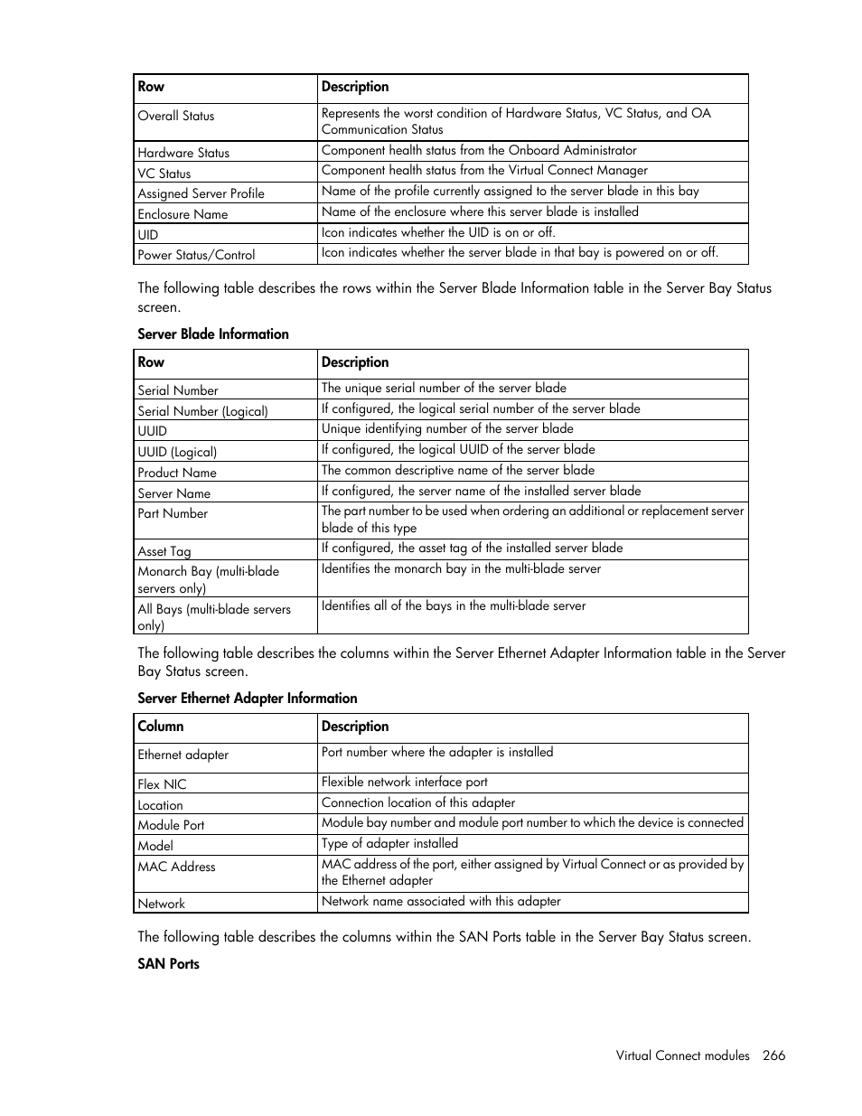 HP Virtual Connect 8Gb 20-port Fibre Channel Module for c-Class BladeSystem User Manual | Page 266 / 317