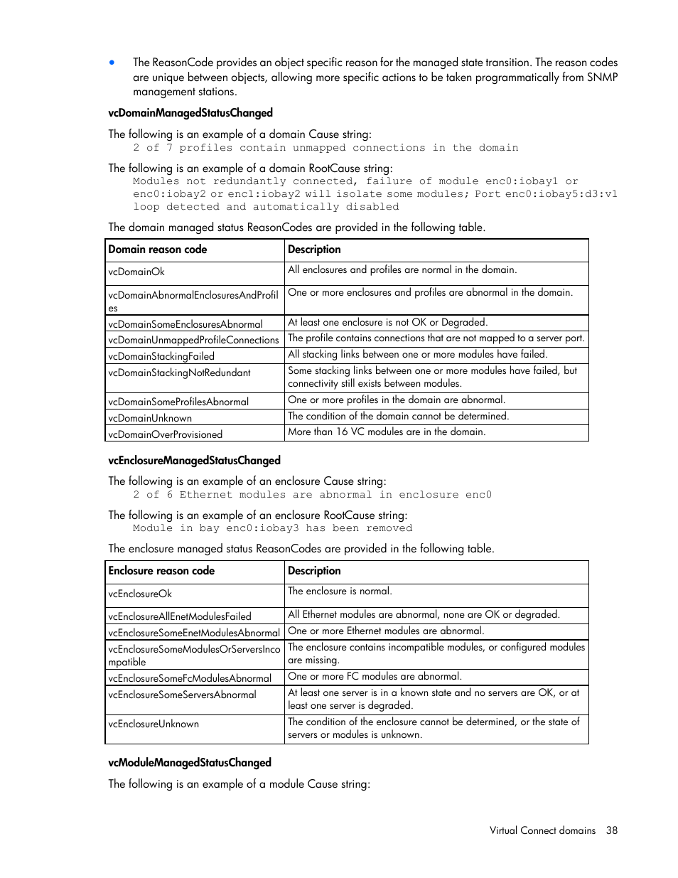 HP Virtual Connect 8Gb 20-port Fibre Channel Module for c-Class BladeSystem User Manual | Page 38 / 317