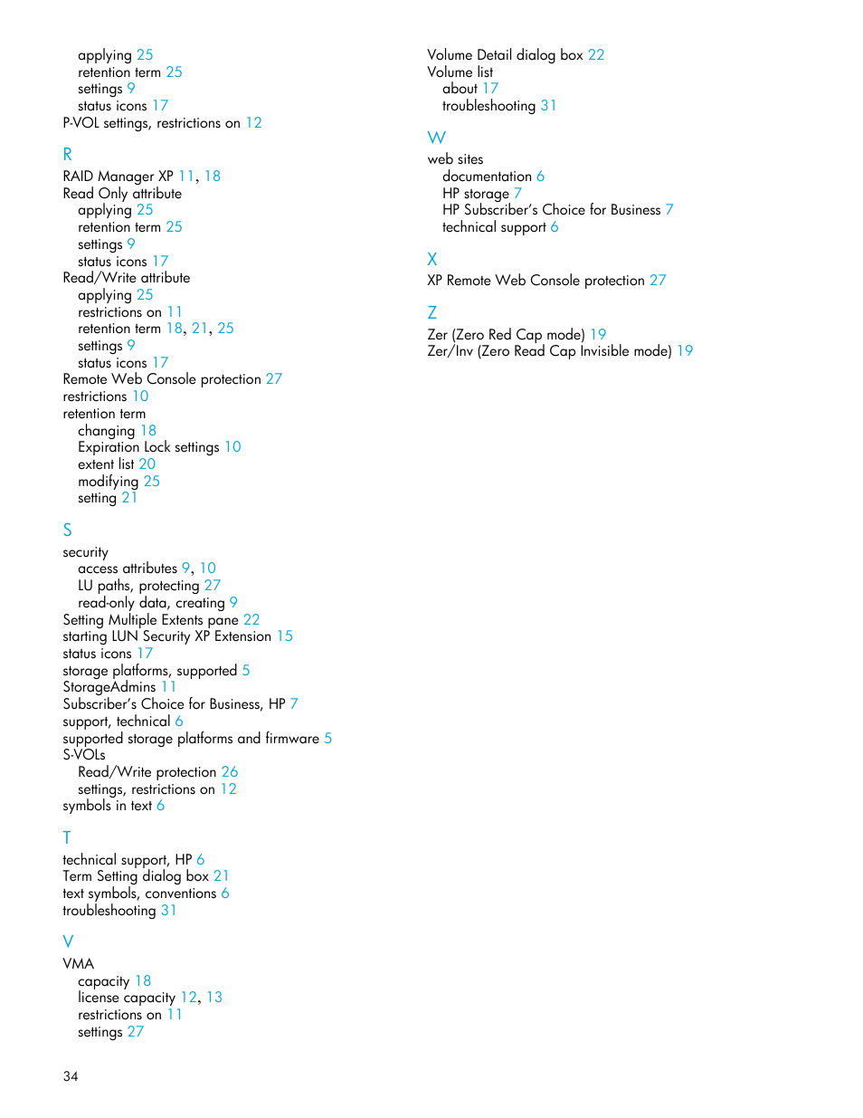 HP StorageWorks XP Remote Web Console Software User Manual | Page 34 / 34