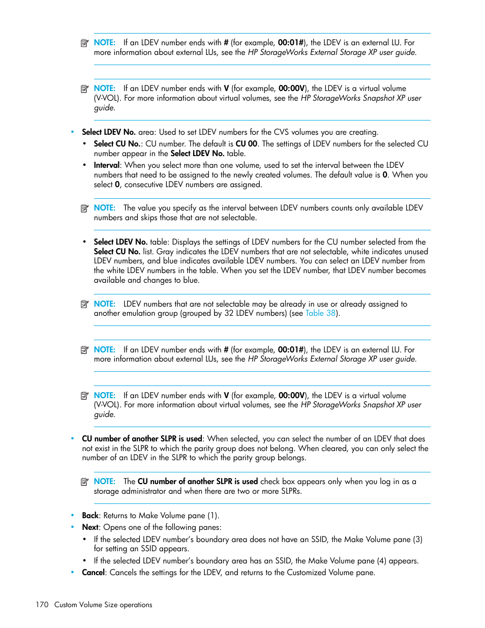 HP StorageWorks XP Remote Web Console Software User Manual | Page 170 / 198