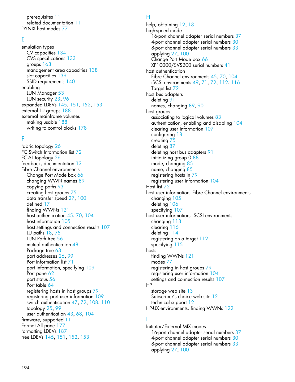 HP StorageWorks XP Remote Web Console Software User Manual | Page 194 / 198