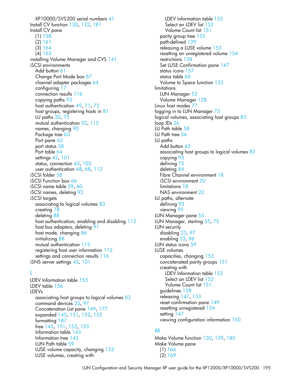 HP StorageWorks XP Remote Web Console Software User Manual | Page 195 / 198