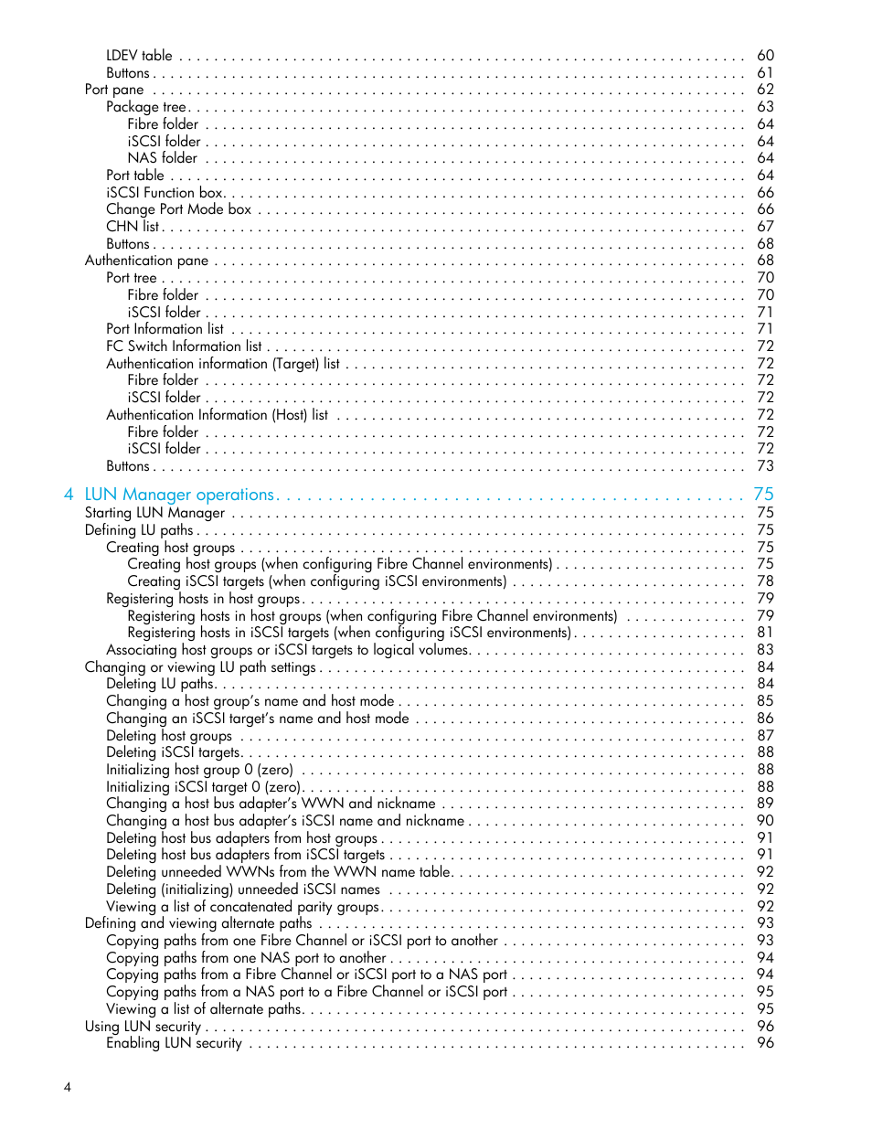HP StorageWorks XP Remote Web Console Software User Manual | Page 4 / 198