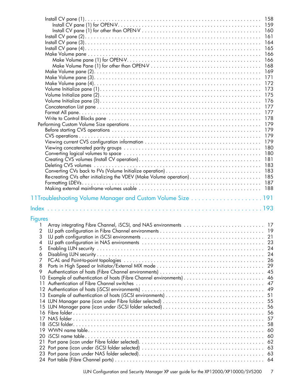 HP StorageWorks XP Remote Web Console Software User Manual | Page 7 / 198